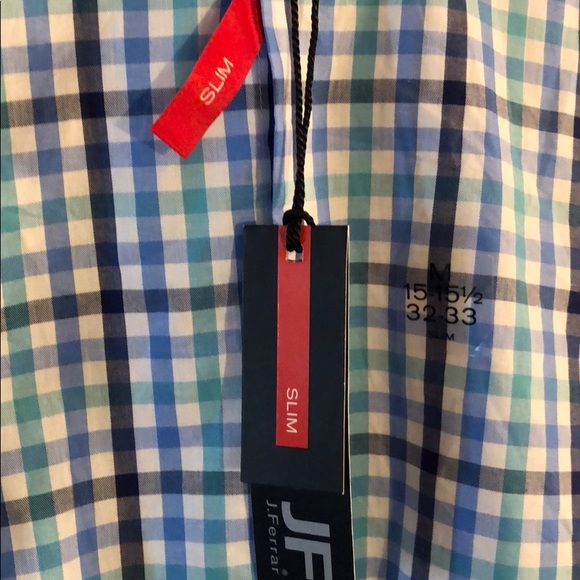 J Ferrar button up shirt 15 1/2 32-33 slim fit - Picture 2 of 4